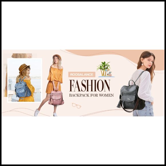 PU Leather Convertible Backpack Purse Fashion Travel Shoulder Bag Multi-Pocket main image 6